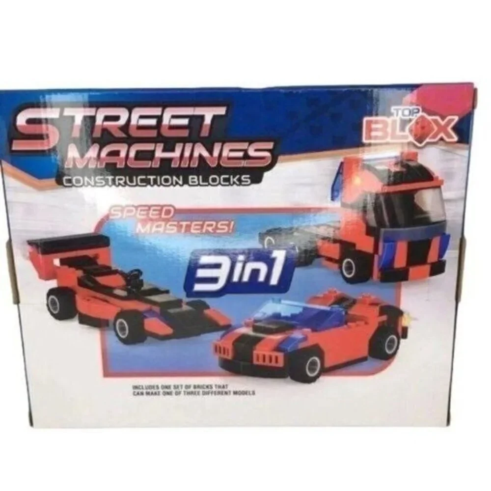 Top Blox Street Machines Building Blocks Set New